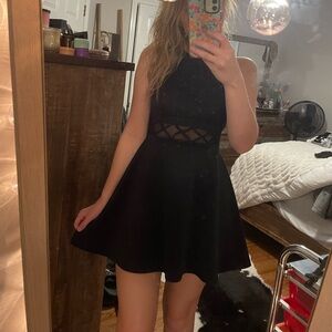 Black Halter Neck Dress